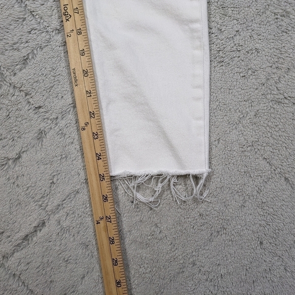 Everlane Jeans Women's 27 White The Mid Rise Skinny Lean Ankle Cotton Blend - Picture 6 of 10